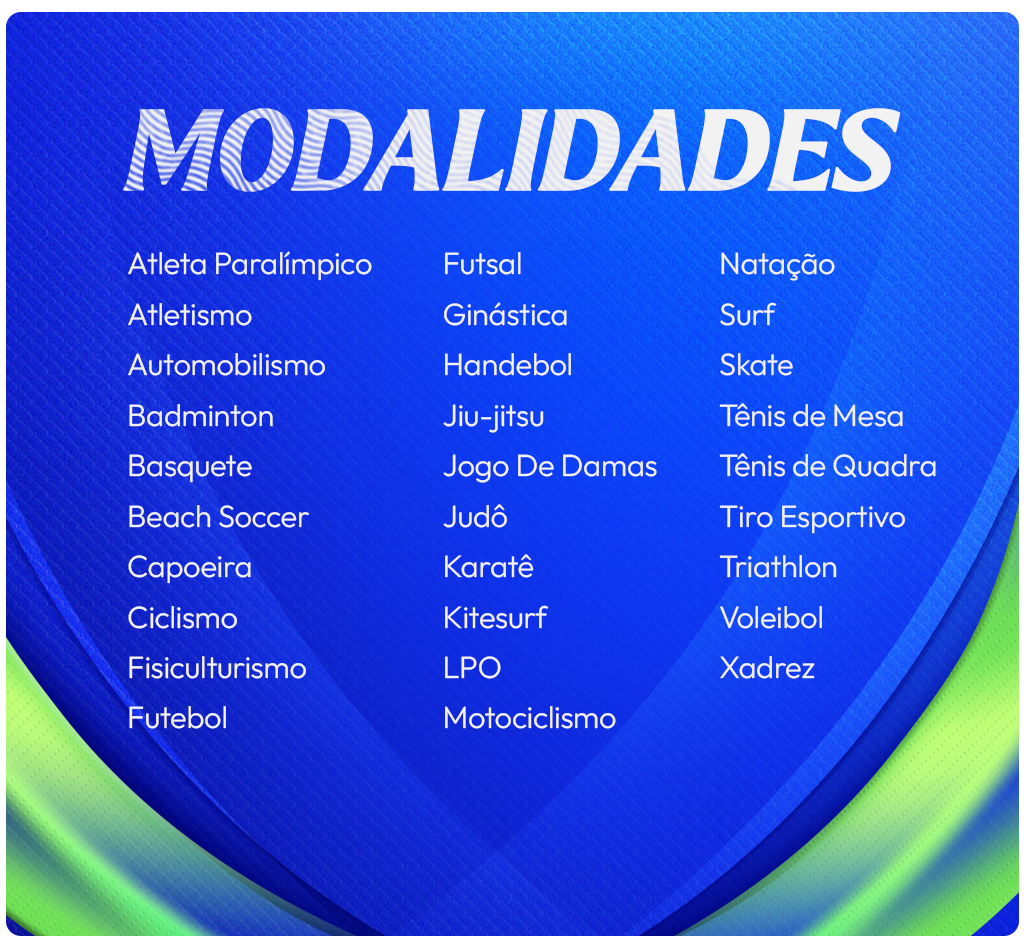 Section Modalidades Mobile